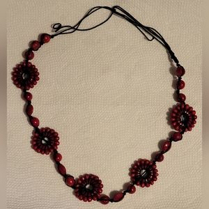 Red Boho Necklace